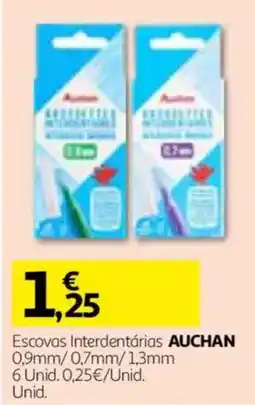 Auchan Escovas Interdentárias Auchan promoção