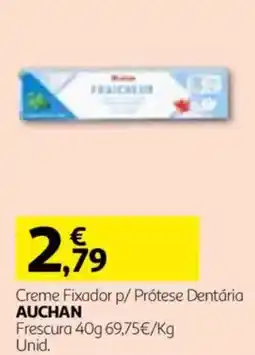 Auchan Creme fixador p/ prótese dentária auchan promoção