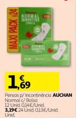 Auchan Pensos p/ Incontinência Auchan promoção