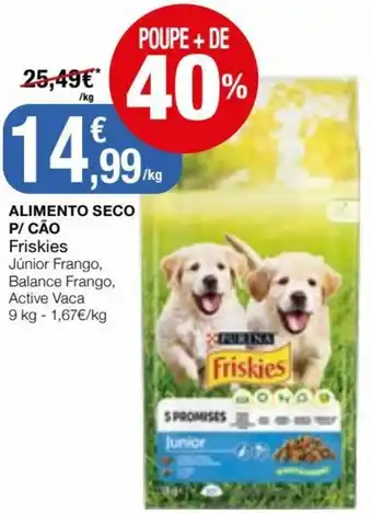 Intermarché Alimento Seco p/Cão Freskies 9kg promoção