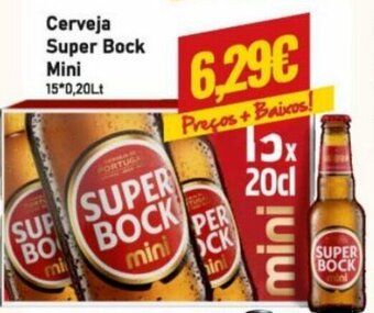 Belita Cerveja Super Bock Mini 15*0,20lt promoção