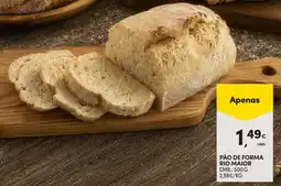 Continente Pão de forma rio maior promoção