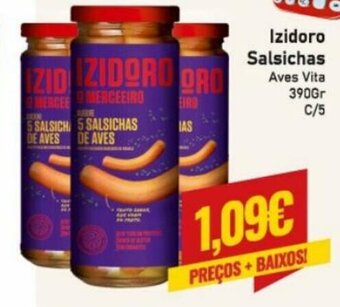 Belita Izidoro Salsichas 390gr C/5 promoção