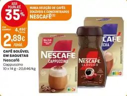 Intermarché Nescafé cappuccino promoção
