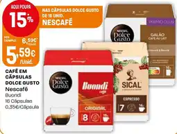 Intermarché Café em cápsulas dolce gusto nescafé buondi promoção