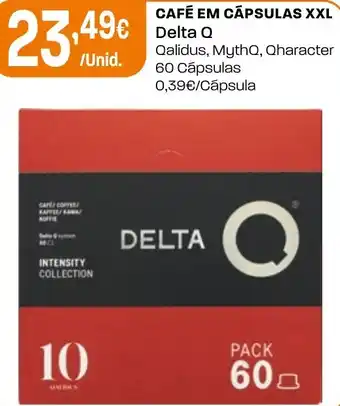 Café em cápsulas xxl delta q