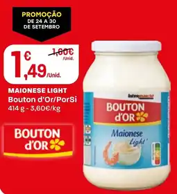 Intermarché maionese light bouton d'or promoção