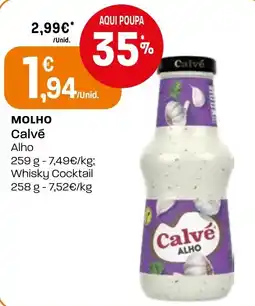 Intermarché molho calvé alho promoção