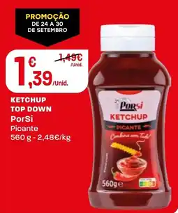 Intermarché Ketchup top down porSi picante promoção
