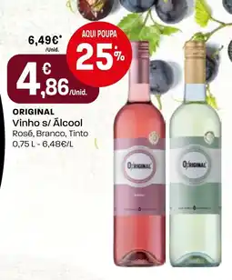 Intermarché Original vinho s/ álcool promoção
