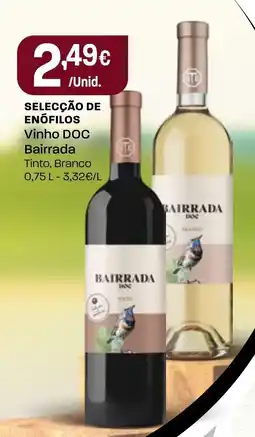 Intermarché selecção de enófilos vinho doc bairrada tinto, branco promoção