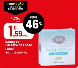 Intermarché Barra de limpeza de rosto labell promoção