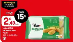Intermarché Pastéis de bacalhau porSi promoção