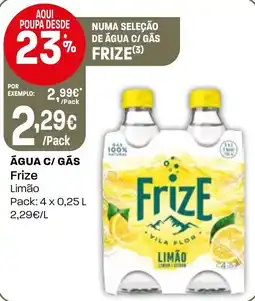 Intermarché Água c/ gás frize limão promoção