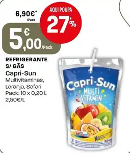 Intermarché Capri-Sun multivitaminas promoção