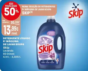 Detergente líquido p/ máquina de lavar roupa skip lavanda