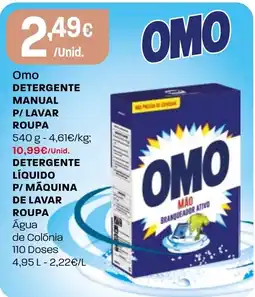 Intermarché Omo detergente manual P/ lavar roupa promoção
