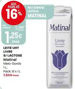 Intermarché Leite uht livre s/ lactose matinal promoção