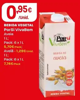 Intermarché Bebida vegetal porSi VivaBem aveia promoção