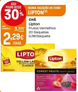 Intermarché Chá Lipton Frutos Vermelhos promoção