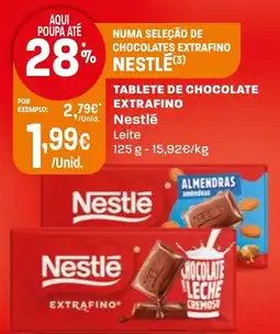 Intermarché Tablete de chocolate extrafino Nestlé promoção