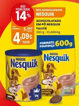 Intermarché Achocolatado em pô nesquik promoção