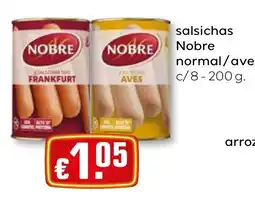Bolama salsichas nobre normal/ave promoção
