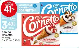 Intermarché Gelado Cornetto Morango promoção