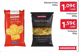 Amanhecer Batatas Fritas Palha Amanhecer promoção