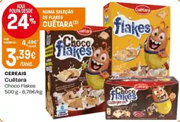 Intermarché Cereais Cuétara Choco Flakes promoção