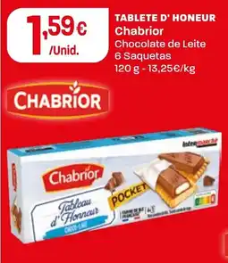 Intermarché Chabrior Tablete d'Honneur Chocolate de Leite promoção