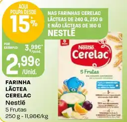 Intermarché Farinha Láctea Cerelac Nestlé 5 Frutas promoção