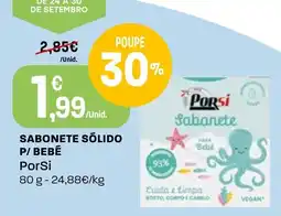 Intermarché Sabonete sólido p/ bebê porSi promoção