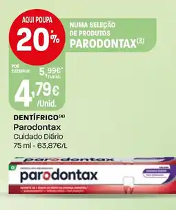 Intermarché Dentífrico parodontax cuidado diário promoção