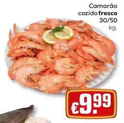 Bolama Camarão cozido fresco promoção