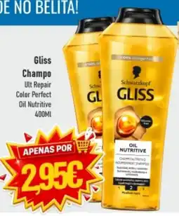 Belita Gliss champo ult repair color perfect oil nutritive promoção