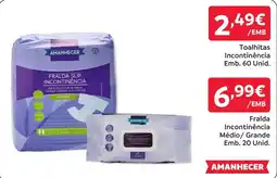 Amanhecer Fralda incontinência amanhecer promoção