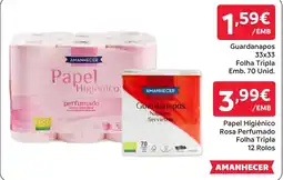 Amanhecer Papel Higiênico Rosa Perfumado promoção