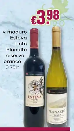 Bolama v. maduro esteva tinto planalto reserva branco promoção