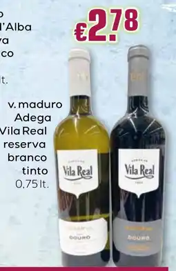 Bolama Vila Real reserva branco tinto promoção