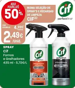Intermarché Spray Cif Fornos e Grelhadores promoção