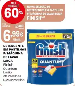 Intermarché Detergente em pastilhas p/ máquina de lavar loiça finish quantum limão promoção