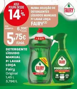 Intermarché Detergente líquido manual p/ lavar loiça fairy original promoção