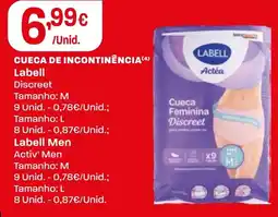 Intermarché Cueca de incontinência labell promoção