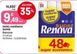 Intermarché Papel higiénico super renova promoção