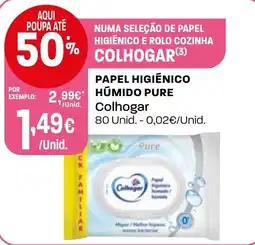 Intermarché papel higiénico húmido pure colhogar promoção