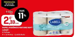 Intermarché Papel higiénico nature soft labell promoção