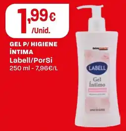 Intermarché Gel p/ higiene íntima labell/porsí promoção