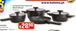 Bolama conjunto trem cozinha black wood promoção