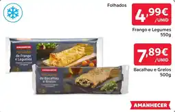 Amanhecer Folhado de frango e legumes promoção